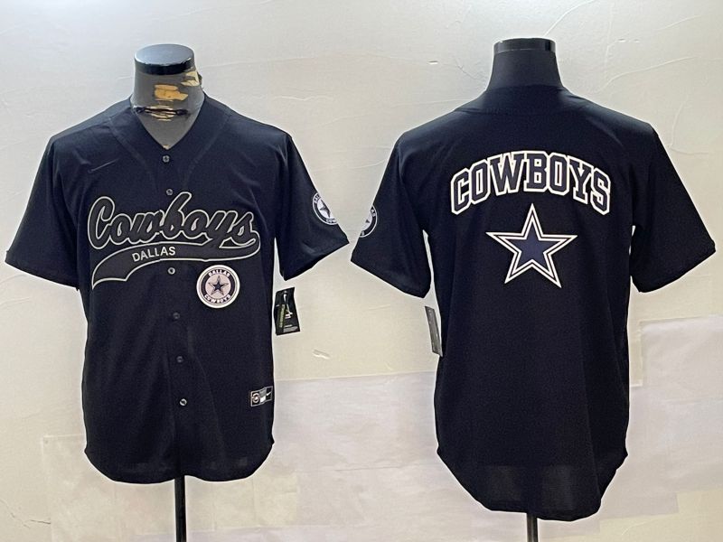 Men Dallas Cowboys Blank Black Joint Name 2024 Nike Limited NFL Jersey style 10->dallas cowboys->NFL Jersey